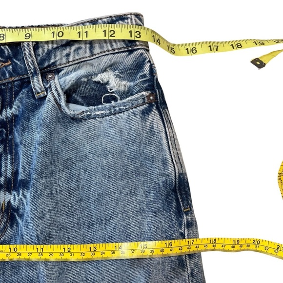 Free People We the Free My Own Lane High Rise Ripped Straight Leg Jeans Size 26 - Picture 9 of 16